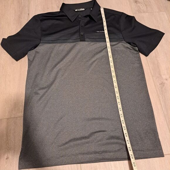 Travis Mathew Polo Shirt Mens XL Black Gray Golf Pima Cotton Blend Short Sleeve - Picture 9 of 12